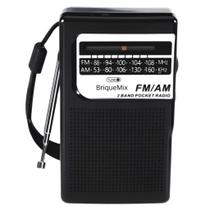 Rádio Portátil De Bolso Radio AM FM Recarregável USBC Retro Presente Pai Vô AL-355 / AL-356