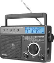 Rádio portátil de ondas curtas Retekess TR629 AM FM Digital LCD