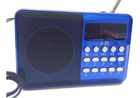 Rádio Portátil Digital Fm Bluetooth Usb Recarregável - Ltomex