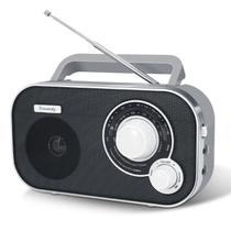 Rádio portátil DreamSky AM FM, plugue na parede ou bateria