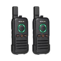 Rádio Portátil Dual PTT Retevis RB645 PMR446 Com VOX USB C Para Hotel E Restaurante