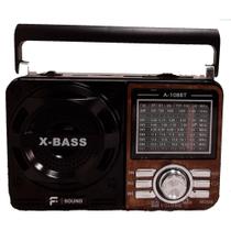 Rádio Portátil F Sound, FS-100BT, 9 Faixas, USB