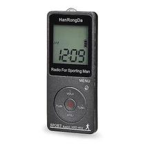 Rádio portátil FM / AM Receiver Radio Lock Button Pocket Rad