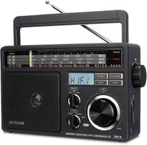 Rádio Portátil FM/AM Retekess TR618 com Leitor de Cartões SD, Micro SD e USB