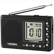 Rádio Portátil FM / MW / SW Mondial Multi Band II RP-04 a Pilha - Preto