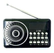 Rádio Portátil FM Sintonia Digital USB Recarregável J31/32