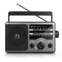 Rádio Portátil Greadio AM/FM Transistor - com Alto-Falante e Conector de 3,5mm