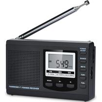 Rádio Portátil HanRongda HRD-310 AM/FM/Ondas Curtas com Luz de Fundo