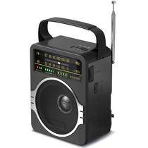 Rádio portátil JEUJUG AM FM Bluetooth 5.0 5W alto-falante preto