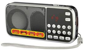 Rádio portátil LETING Rádios FM com alto-falante MP3 com TF/USB