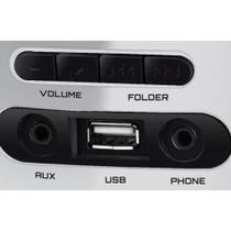 Rádio Portátil Mondial Boombox, USB, CD, FM, Display Digital, Preto/Prata - BX-21ML