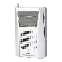 Rádio portátil Naroote AM FM, alimentado por bateria, de longo alcance