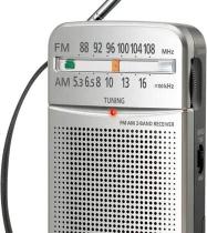 Rádio portátil Panasonic RFP50D Pocket FM AM, preto Rádio portátil Panasonic RFP50D Pocket FM AM, preto