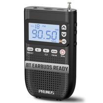 Rádio Portátil PRUNUS 618 AM/FM com Bluetooth e Alto-Falante