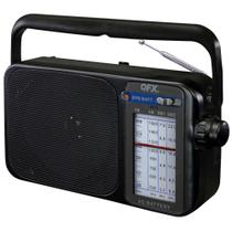 Rádio portátil QFX R-24 de 4 bandas AM/FM/ondas curtas preto Rádio portátil QFX R-24 de 4 bandas AM/FM/ondas curtas preto
