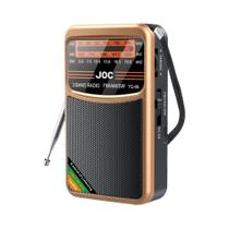 Rádio Portátil Recarregável FM AM SW Com Alto-falante Integrado Para Caminhadas Ao Ar Livre