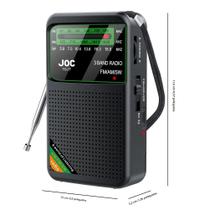 Rádio Portátil Recarregável FM AM SW Com Alto-falante Integrado Para Caminhadas Ao Ar Livre Rádio Portátil Recarregável FM AM SW Com Alto-falante Integrado Para Caminhadas Ao Ar Livre