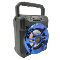 Rádio Portátil Recarregável MP3 / Bluetooth/ USB - Grasep Azul D - S3