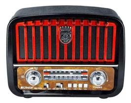 Radio Portátil Retro Am Fm Sw usb sd blu Livstar CNN2257BR
