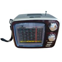 Rádio Portátil Retrô AM-FM USB