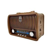Rádio Portátil Retro Bluetooth 5W Ad-828 Altomex Novo