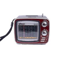 Radio portatil retro vintage antigo am-fm xdg-34 vermelho