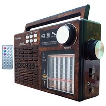 Rádio Portátil Retro Vintage Fm Bluetooth Fone Ouvido Usb