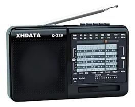 Rádio Portátil Xhdata D328 Leitor Mp3 Fm Am Sw Recarregavel Rádio Portátil Xhdata D328 Leitor Mp3 Fm Am Sw Recarregavel