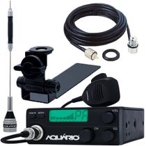 Rádio PX 40 Canais RP-40 Antena 67cm B-2050 Suporte Adaptável Caminhonete Carroceria Cabo 5,5mts