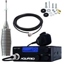 Rádio Px 40 Canais RP-40 Antena Inox Force 2,70mts Cabo 5,5mts Parafusos Anti-Furto