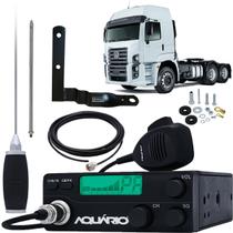 Rádio Px Rp-40 Antena 1,40 metros Alongador 25cm Cabo 5,5 metros Suporte Volkswagen Constellation Kit Parafusos Anti-Furto