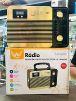 Rádio Recarregável AD-6082 FM/AM/SW/USB/TF/AUX/RECEPTOR DE 3 BANDAS Rádio Recarregável AD-6082 FM/AM/SW/USB/TF/AUX/RECEPTOR DE 3 BANDAS