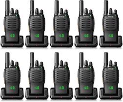 Rádio recarregável de 2 vias Walkie Talkies Retevis H-777H (pacote com 10)