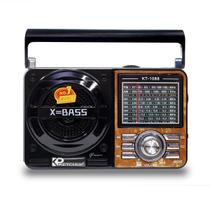 Radio Recarregável Ketchup Kt-1088 Fm/Am/Sd/Usb - Madeira