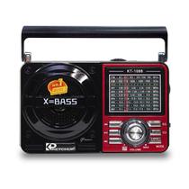 Radio Recarregável Ketchup Kt-1088 Fm/Am/Sd/Usb - Vermelho