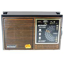 Rádio Recarregável Portátil Am Fm Usb Sd Livstar CNN 2730