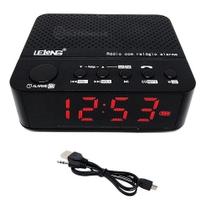 Rádio Relógio Alarme Digital Fm Bluetooth Função Soneca