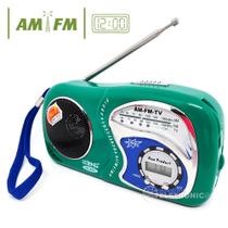 Rádio Relógio Analógico Portátil Am Fm Alta Qualidade LE603 - Lelong
