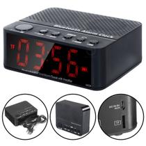 Rádio Relógio Bluetooth Despertador Alarme Fm Digital Le-674 - Lelong