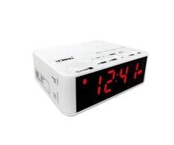 Radio Relógio Despertador Alarme Bluetooth Chamadas Lelong 674 Branco