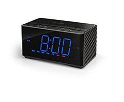 Rádio-relógio despertador Bluetooth Memorex MC5550 com NFC e USB Rádio-relógio despertador Bluetooth Memorex MC5550 com NFC e USB