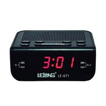 Radio Relógio Despertador Digital Lelong 671