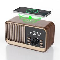 Rádio-relógio despertador MONODEAL com Bluetooth 5.3 e carregamento sem fio Rádio-relógio despertador MONODEAL com Bluetooth 5.3 e carregamento sem fio