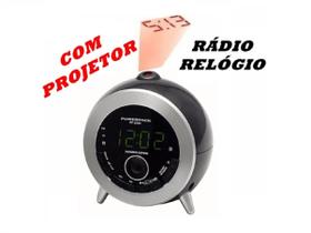 Rádio Relógio Fm Com Projetor Rf-233.n 110v Preto 127v Rádio Relógio Fm Com Projetor Rf-233.n 110v Preto 127v