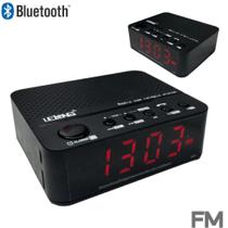 Rádio Relógio FM Despertador Com Bluetooth Lelong LE674