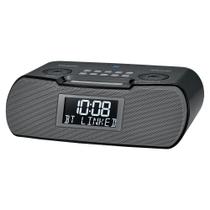 Rádio Relógio Sangean RCR-20 AM/FM com Bluetooth, USB Preto