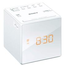 Rádio Relógio Sony ICF-C1 FM AM Temporizador de Sono Branco Rádio Relógio Sony ICF-C1 FM AM Temporizador de Sono Branco