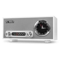 Rádio Relógio Victrola Broadway VC 150 Branco - Bluetooth