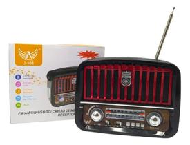 Rádio Retro 3w Bluetooth 5.1 Com Lanterna Altomex Jd108 Rádio Retro 3w Bluetooth 5.1 Com Lanterna Altomex Jd108