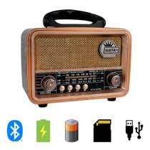 Rádio Retro 3w Bluetooth 5.1 Com Lanterna El-1311
